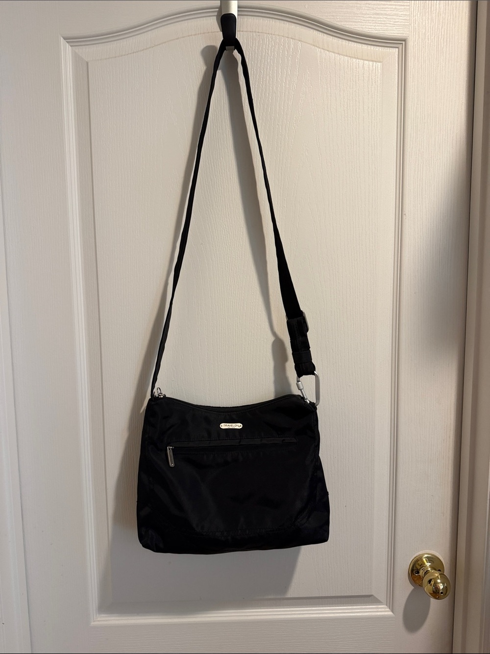 Travelon Black Nylon Crossbody Bag with Adjustable Strap